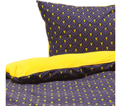 Beliani ropa de cama wallingford 155 x 220 cm algodón azul