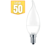 Lote de 50 Bulbos LED Vela 5W (Eq.35W) E14 3000K