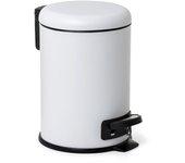 Tatay nordic - cubo de baño con pedal y cubeta interior extraíble 3l, blanco