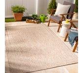 Surya alfombra exterior/interior efecto yute beige/marfil 160x213