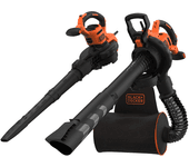 Aspirador triturador soplador con mochila 72lt black + decker beblv3000w