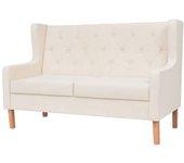 Sofa VIDAXL Blanco Tela