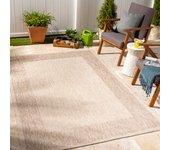 Surya alfombra exterior/interior efecto yute beige/marfil 160x213