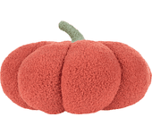 Beliani cojín de bouclé naranja ⌀ 35 cm munchkin