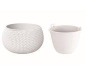 Maceta PROSPERPLAST Splofy Bowl (Blanco - 23.9 x 23.9 x 16.1 cm)