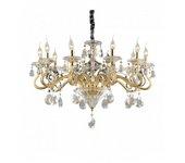 Classic Negresco Chandelier Metal-Cristal Oro 10 Luces E14