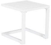 Mesa auxiliar barbados aluminio blanco