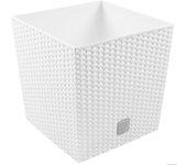 Macetero PROSPERPLAST Rato Low (Blanco - 20x20x20.2 cm)