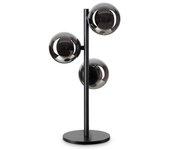 Lampada da scrivania contemporanea perlage metallo nero 3 luci g9 3w 3000k