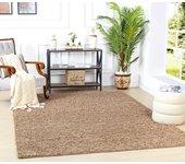 Surya alfombra shaggy moderna beige oscuro 200x290