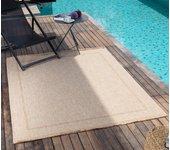 Surya alfombra exterior/interior efecto yute beige 160x213