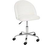 Silla con ruedas poliéster blanco 89x57.5x54cm MUEMUE