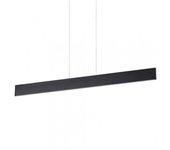 Ideal lux desk - lámpara colgante de techo lineal led integrada 1 luz negro 3000k