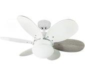 Ventilador de techo orion ac 1xe27 fresno blanco