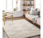 Surya alfombra shaggy bohemia blanco/beige 160x220