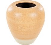 Terracota Jarrón decorativo 34 Naranja Beige BELIANI Skione