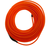 Cable electroluminiscente rojo de 2.3mm en bobina 5m con pilas