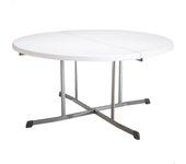 Mesa redonda plegable blanco lifetime ø152x75,5 cm