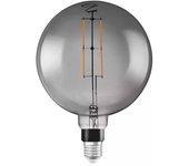 Ledvance Smart+ WiFi Bombilla LED Vintage Globo Smoke (E27, Blanco cálido, 500 lm, 6 W)