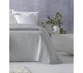 Colcha HOSTELINE AGNES (Gris Perla - 180 x 270 cm)