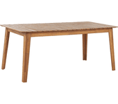 Beliani mesa de jardín 180 x 90 cm madera madera clara fornelli