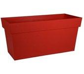 Jardinière muret toscane 79 x 36 x 39 cm - rouge rubis - eda