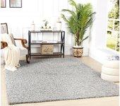 Surya Alfombra shaggy moderna gris 80x150