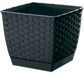 Maceta PROSPERPLAST Ratolla Square (Gris - 14.5 x 14.5 x 12.6 cm)