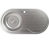 Fregadero 1 seno de acero inox cuadrado cata 90 x 47 cm modelo rd-1 ed