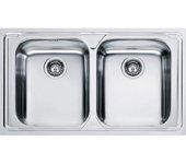 Franke llx 620-l lavabo sobre-encimera rectangular acero inoxidable