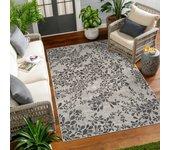 Surya alfombra exterior/interior marfil/gris 160x213