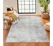 Surya alfombra abstracta moderna beige/blanco 160x215