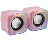 Altavoces Mars Gaming MSCube 8W 2.0 Rosa