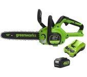 Motosierra de batería greenworks gd24cs30k4 (30 cm)