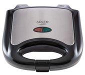 Adler Ad 3015 Sandwichera 750 W Negro Plata