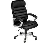 Tectake silla de oficina paul - negro