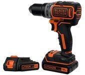 Black+decker bl186k1b2-qw atornillador/taladro sin escobillas - 18v - incl. 2 baterías, cargador y estuche