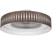 Plafón De Techo Ventilador Fabrilamp Piron Blanco/óxido