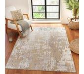 Surya alfombra abstracta moderna beige/blanco 160x213