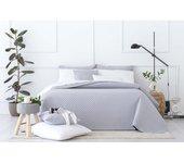 Colcha chic gris claro cama 140/150/160 - 250x260cm