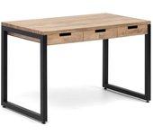 Escritorio BOX FURNITURE Envejecido Negro (60x120x73 cm - Madera, Metal)