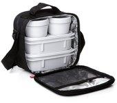 Tatay urban food casual - bolsa térmica porta alimentos 3l con recipientes. negro