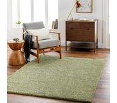 Surya alfombra shaggy moderna verde 200x275