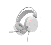 Auriculares gaming genesis neon 613 2.0 rgb blancos