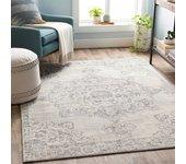 Surya alfombra vintage oriental gris/marfil 160x220