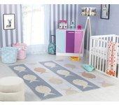 Surya Alfombra para niños lavable beige/gris/naranja 160x213