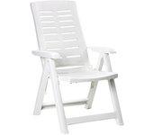 Sillon plegable multiposiciones color blanco 60x61x109cm ipae progarden