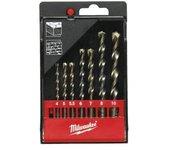 Milwaukee juego brocas widia hormigon 8 pz.3-4-5-6-7-8-9-10 mm.