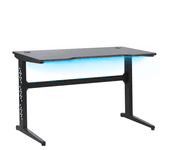 Beliani escritorio gamer rgb led negro 120x60 cm dexter