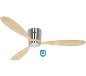 Eco plano wood 132, ventilador wifi sin luz, casafan